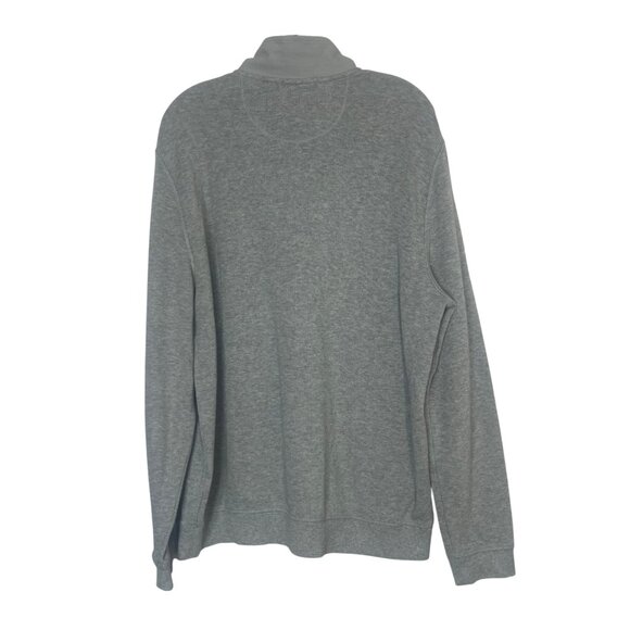 Tommy Bahama Relax 1/4 Zip Shirt Mens Large Gray Pullover - Picture 2 of 9